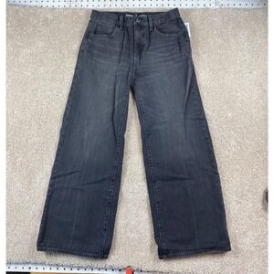 Old Navy Kids Size 16‎ High Rise Baggy Wide Leg Built in Tough Jeans Charcoal